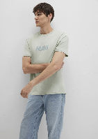 Resim Mavi Erkek T-shirt M0612896-83995