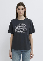 Resim Mavi Kadın T-shirt M1613876-83620
