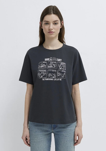 Resim Mavi Kadın T-shirt M1613876-83620