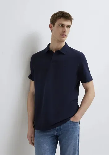 Resim Mavi Erkek T-shirt M0613267-86415