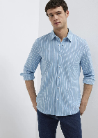 Resim Mavi Erkek Uzun Kol Gömlek M0211404-91579