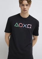 Resim Mavi Erkek T-shirt M0613187-900