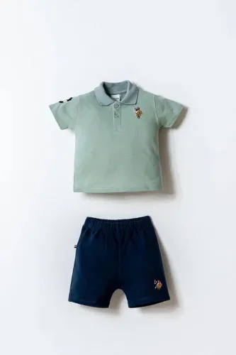 Resim U.S. Polo Assn Bebek Erkek Bebek Şort Takım Usb2885