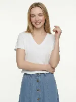 Resim Loft Kadın Kısa Kol T-shirt LF2043568