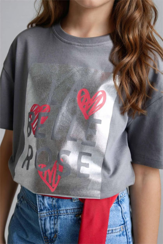 Resim Defacto Kız Çocuk T-shirt G1768A8/GR211