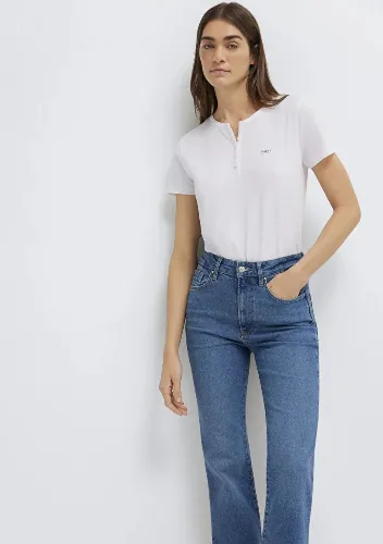Resim Mavi Kadın T-shirt M1613981-620