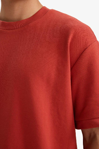 Resim Defacto Erkek T-shirt F9856AX/BR91