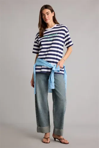 Resim Defacto Kadın T-shirt H2359AX/ER105