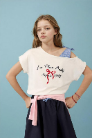 Resim Defacto Kız Çocuk T-shirt H1437A8/ER105