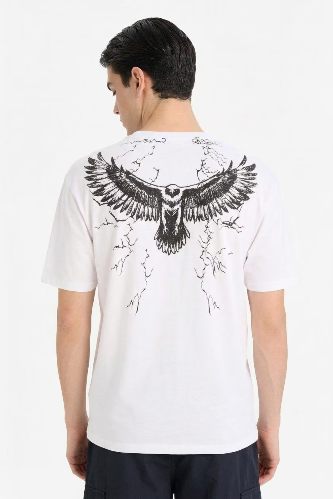 Resim Defacto Erkek T-shirt F8170AX/WT34