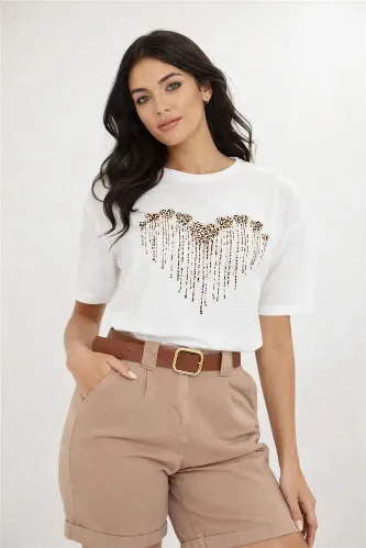 Resim Fashion Friends Kadın T-shirt 26Y0277K1