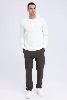 Resim Octavian Erkek Kanvas Pantolon