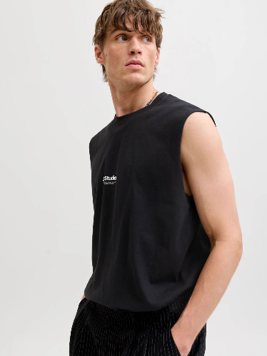 Resim Jack & Jones Jjesoho Sleeveless Tee Sn Erkek T-shirt 12288001