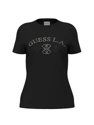 Resim Guess Jet Black A996 Kadın T-Shirt V6Bı12K6647-Jblk