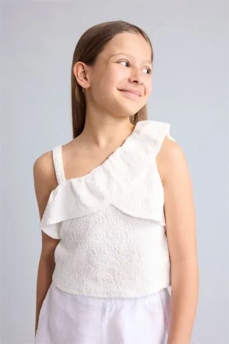 Resim Defacto Kız Çocuk T-shirt H7255A8/WT34