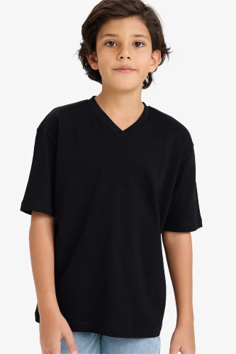 Resim Defacto Erkek Çocuk T-shirt K1693A6/BK81