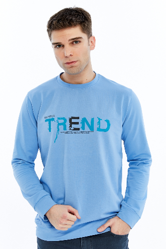 Resim Paul&More Erkek Sweat Trend Baskı 0 Yaka 2 İp