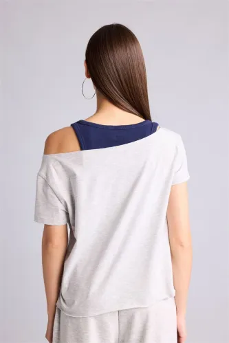 Resim Defacto Kadın T-shirt H8922AX/GR100