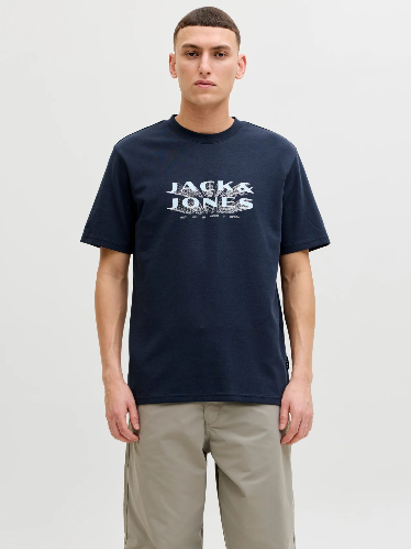Resim Jack & Jones Jcofusıon Jj Brandıng Tee Ss Crew Neck Erkek T-Shirt 12289880