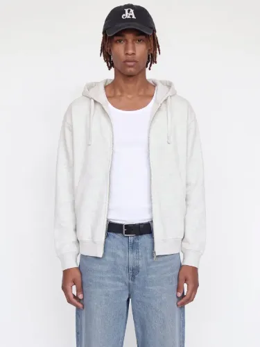 Resim Jack & Jones Jorsalamanco Structure Sweat Zıp Hood Erkek Sweat 12303071