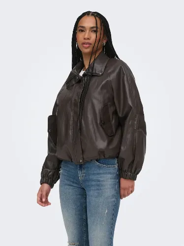 Resim Only Onlmını Faux Leather Jacket Cc Otw Kadın Mont 15373805