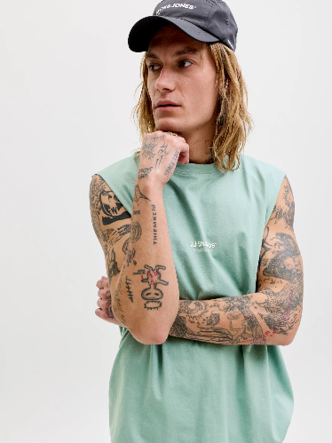 Resim Jack & Jones Jjesoho Sleeveless Tee Sn Erkek T-shirt 12288001