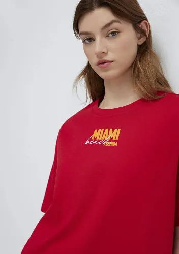 Resim Mavi Kadın T-shirt M1613927-82054