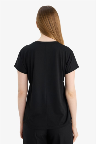 Resim Defacto Kadın T-shirt G9268AX/BK81