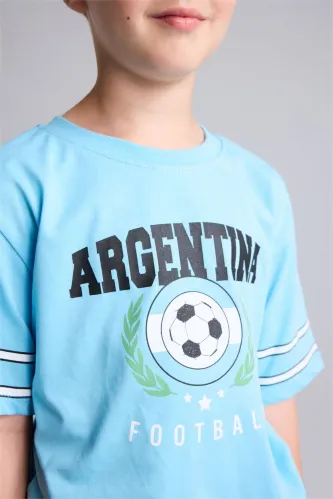 Resim Defacto Erkek Çocuk T-shirt H9731A8/BE500