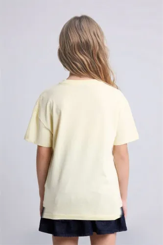 Resim Defacto Kız Çocuk T-shirt H7246A8/YL83