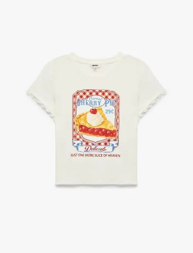 Resim Koton Kadın T-shirt 6SAK50030UK