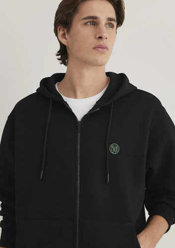 Resim Mavi Fermuarlı Erkek Sweatshirt M066979-900