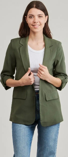 Resim Only Onlarıs Lıfe 3/4 Loose Blazer Cc Wvn Kadın Ceket 15310839