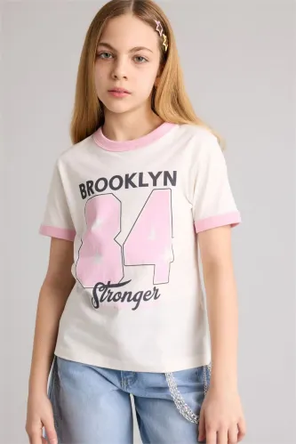 Resim Defacto Kız Çocuk T-shirt G1780A8/ER85
