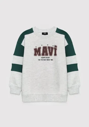 Resim Mavi Erkek Çocuk Sweat M6S10186-88467
