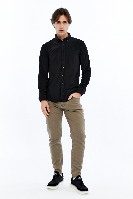 Resim Paul&More Yaka Düğmeli Ön Fitil Gömlek 70085