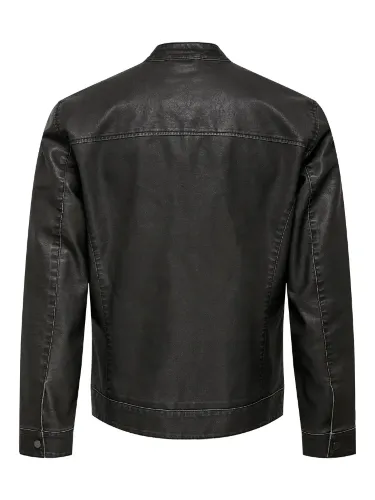 Resim Only & Sons Onsmike Pu Racer Jacket Otw Vd Noos Erkek Deri Mont Ve Ceket 22012339