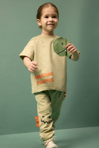 Resim Defacto Erkek Bebek T-shirt Takım G8066A5/GN1216