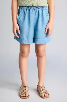 Resim Defacto Kız Çocuk Kot&Kanvas Şort G6381A8/NM39