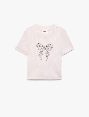 Resim Koton Kız Çocuk T-shirt 6SKG10123AK