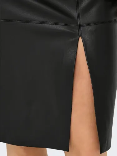 Resim Only Onlolıne Faux Leather Skırt Otw Noos Kadın Etek 15315998