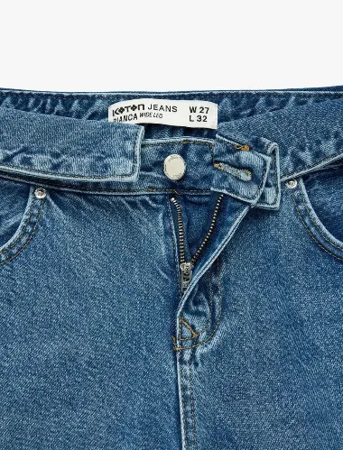 Resim Koton Kadın Jean Pantolon 6SAL40229MD