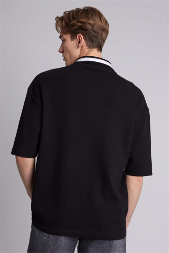 Resim Defacto Erkek T-shirt G4270AX/BK81