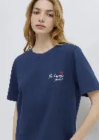 Resim Mavi Kadın T-shirt M1613893-70487