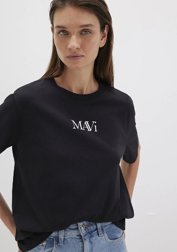 Resim Mavi Logo Kadın T-Shirt M1611594-900