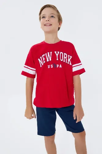 Resim U.S. Polo Assn Kids Erkek Çocuk Şort Takım Us2415-G