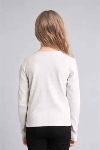 Resim Defacto Uzun Kol Kız Çocuk Sweat I1975A8/GR421