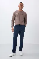 Resim T06Er-84682 Düz Paça Erkek Eşofman Alt