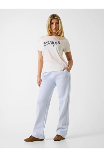 Resim Guess Athleisure  Kadın  T-shirt V6GI02K2963-G012 Agnes Ss Cn T-Shırt