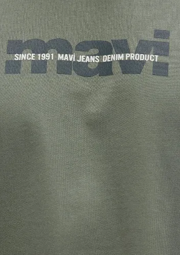 Resim Mavi Baskılı Erkek T-shirt M0610943-80692